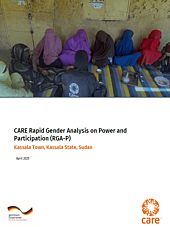 Cover der aktuellen Rapid Gender Analysis von CARE zum Sudan