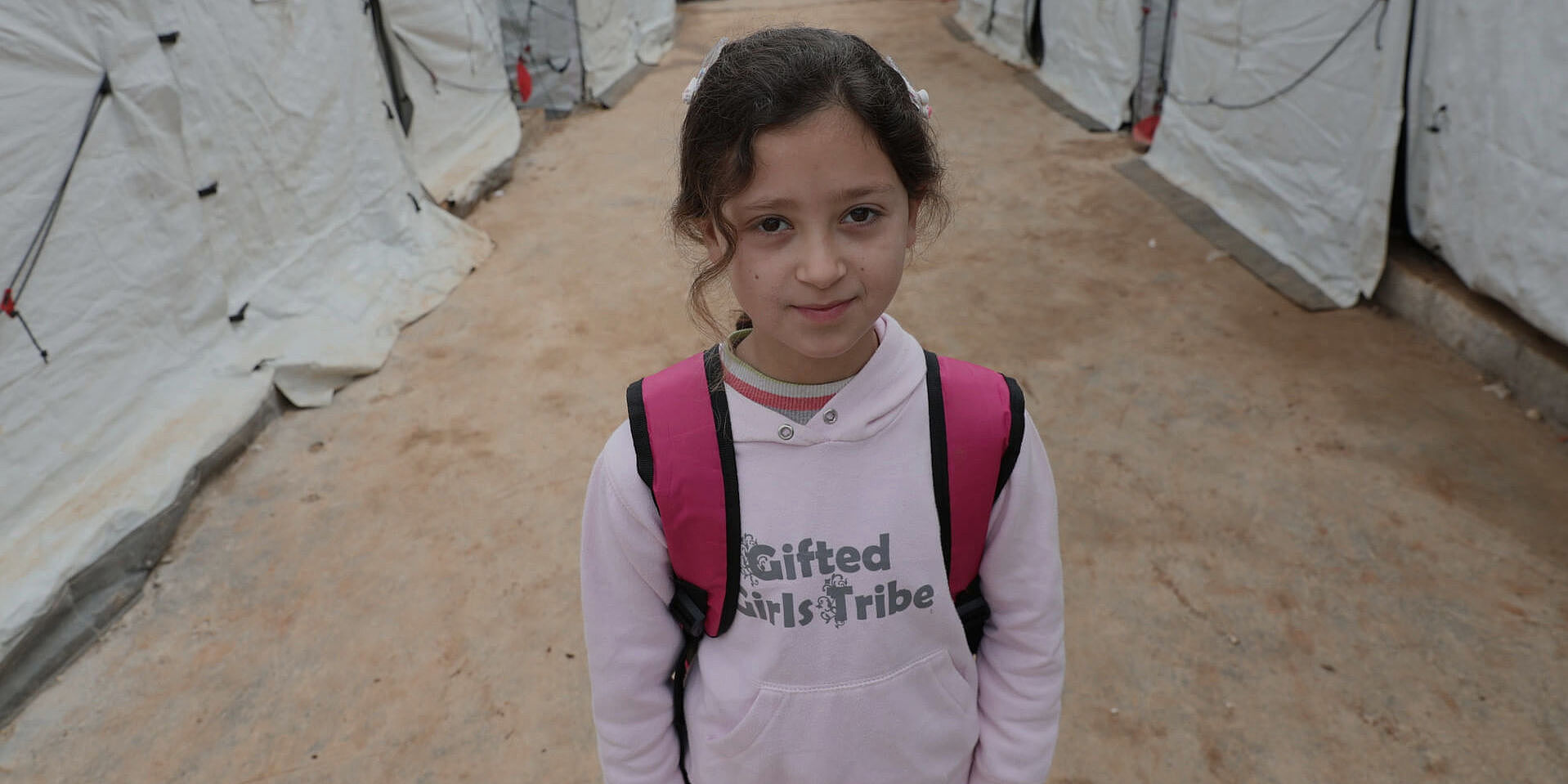 Hana im Flüchtlingscamp in Syrien