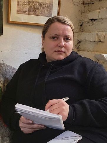 Lyudmyla Yankina ist freiwillige Helferin in der Ukraine.