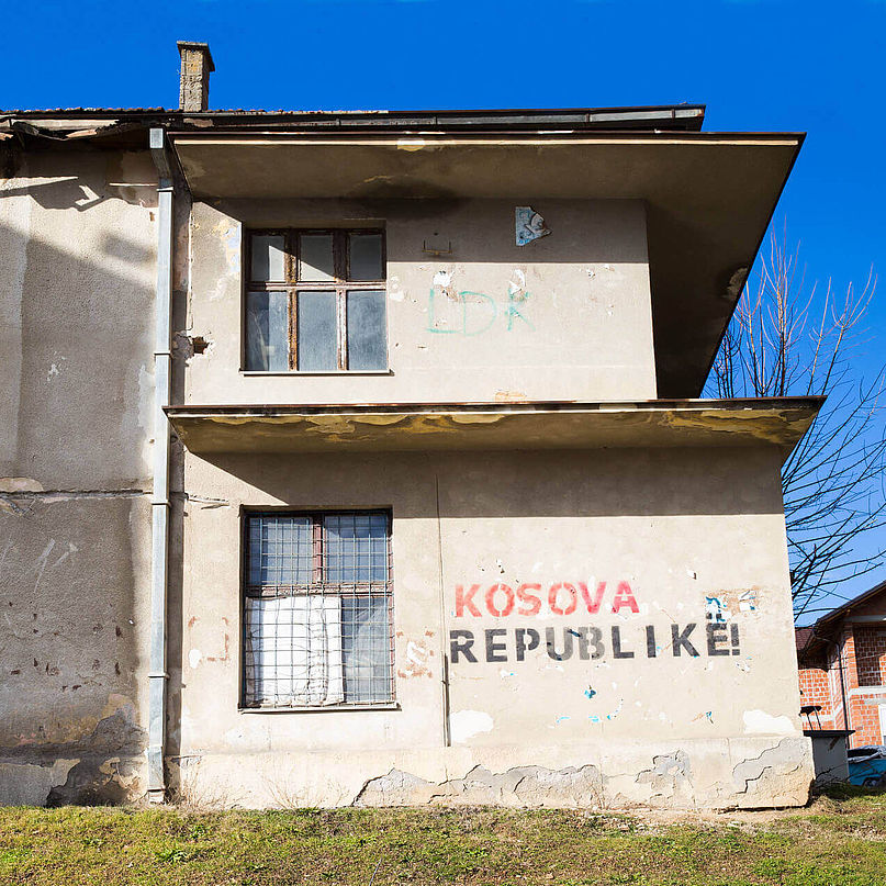 Ein Haus im Kosovo