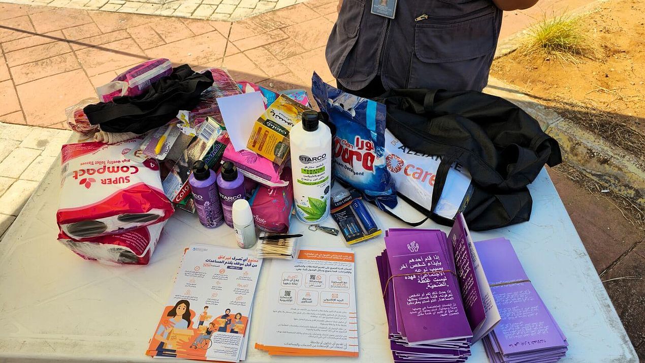 Inhalt eines Dignity Kits Inhalt eines Dignity Kits im Libanon.