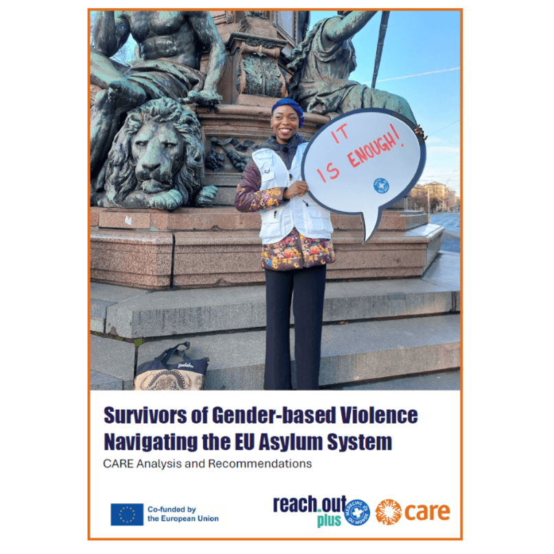 Cover der Analyse "Survivors of Gender-based Violence Navigating the EU Asylum System"